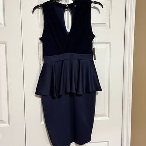 Fashion to figure peplum style dress